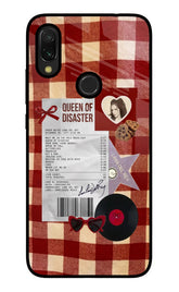 Queen of Disaster Redmi Y3 Glass Case